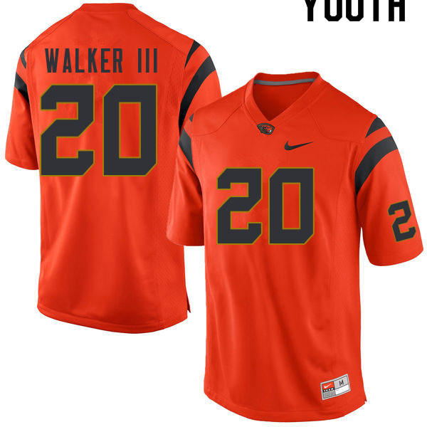 Youth #20 Ricky Walker III Oregon State Beavers College Football Jerseys Sale-Orange